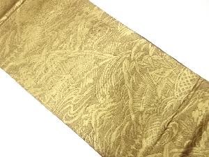 アンティーク　田舎風景模様織出し袋帯（着用可）